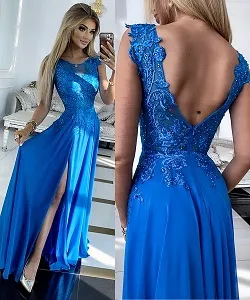 rochie eleganta albastru